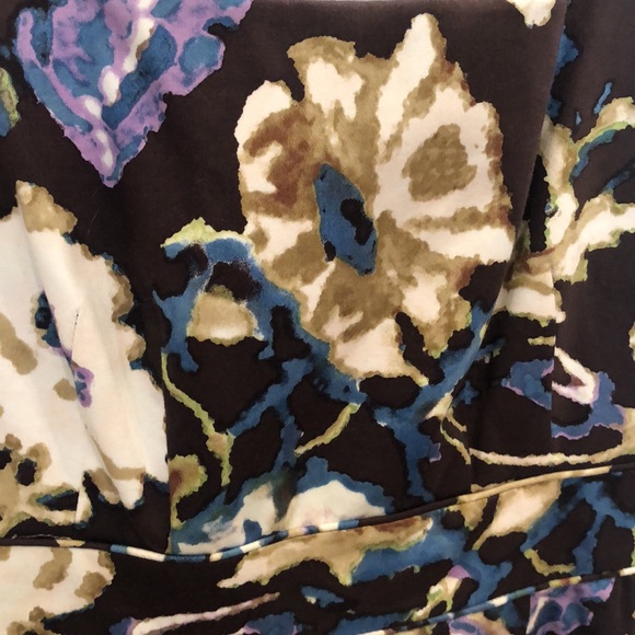 Antonio Melani Nw/o tags Brown floral dress sz 2 sleeveless - Picture 5 of 5